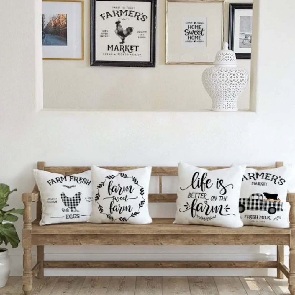 Buffalo Plaid Farmhouse Pillow Covers